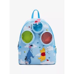 Loungefly‎ Disney Winnie the Pooh Eeyore and Piglet Balloon Mini Backpack